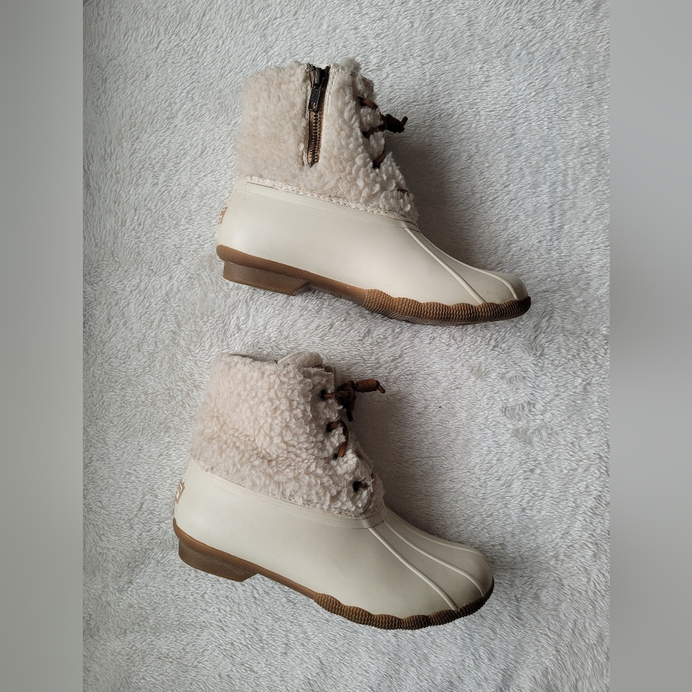 Sperry Saltwater Cozy Sherpa Duck Boots 3M Thinsulate Women's 7.5